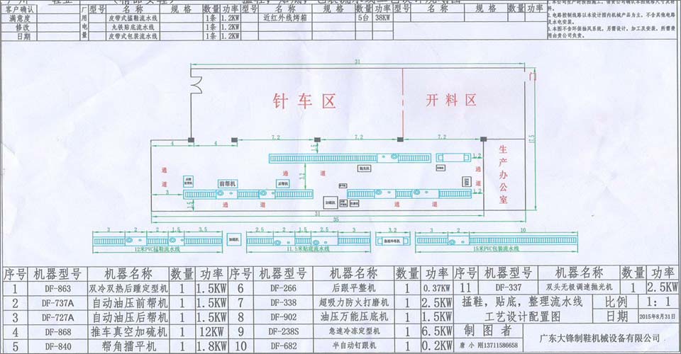 鞋厂规划设计工艺图